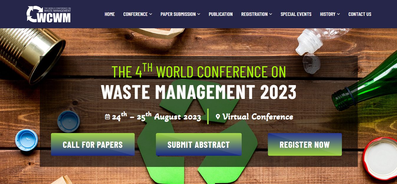 Home The 4th World Conference on Waste Management 2023